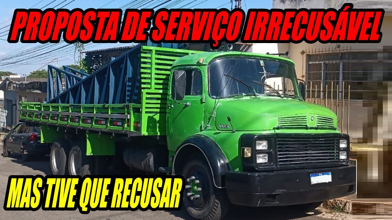 RECEBI UMA PROPOSTA DE SERVIÇO IRRECUSÁVEL PRO MEU 1113 VERDE, MAS  TIVE QUE RECUSAR  (RAPHAEL 94)