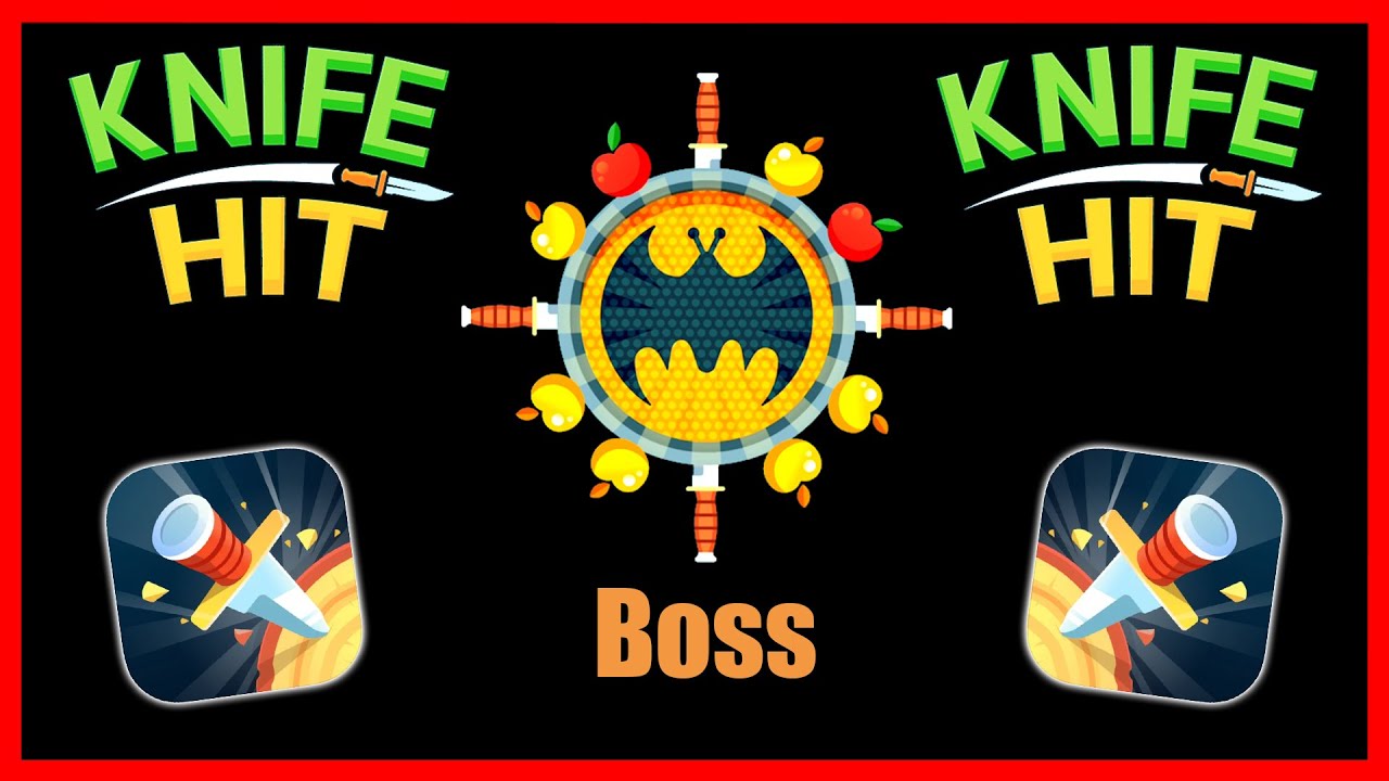Knife Hit Gameplay | Bat Badge Boss | Dark Mode (self made)