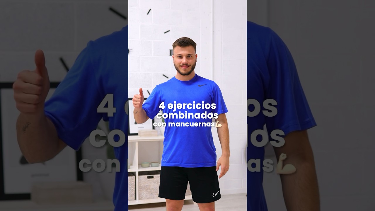 Ejercicios combinados con mancuernas🙌🏻 #mancuernas #workout