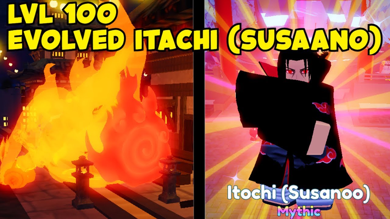 LVL 100 EVOLVED ITACHI (SUSAANO) SHOWCASE IN ANIME ADVENTURES!