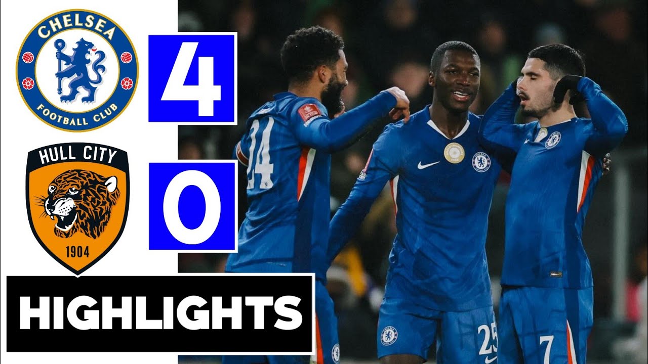 Chelsea vs Hull City 4-0 Highlights goals & Estifo •Pedro Neto goal 