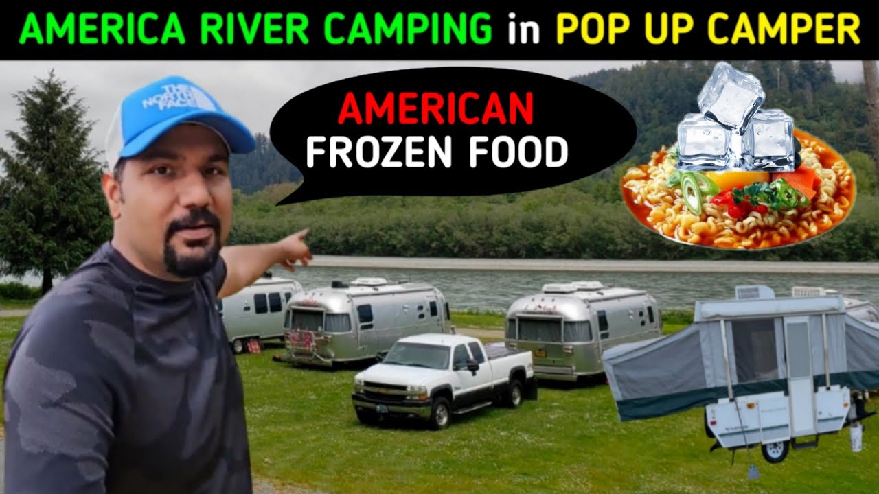 America River Camping and making Frozen Food in Camper || INDIAN IN USA 🇺🇸 