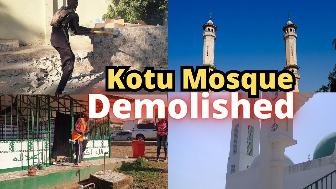 Prayer ground completely demolished in Kotu in The Gambia