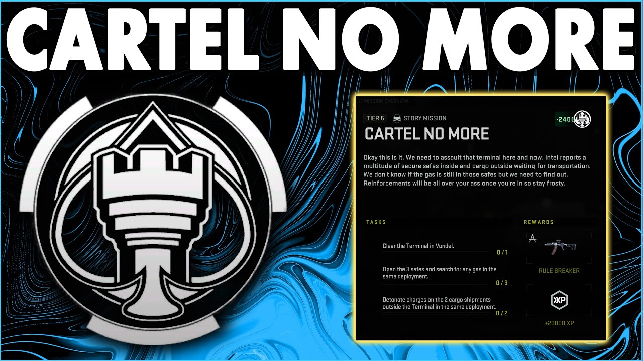DMZ Cartel No More Mission - Clear Terminal in Vondel, Open 3 Safes and Search for Gas