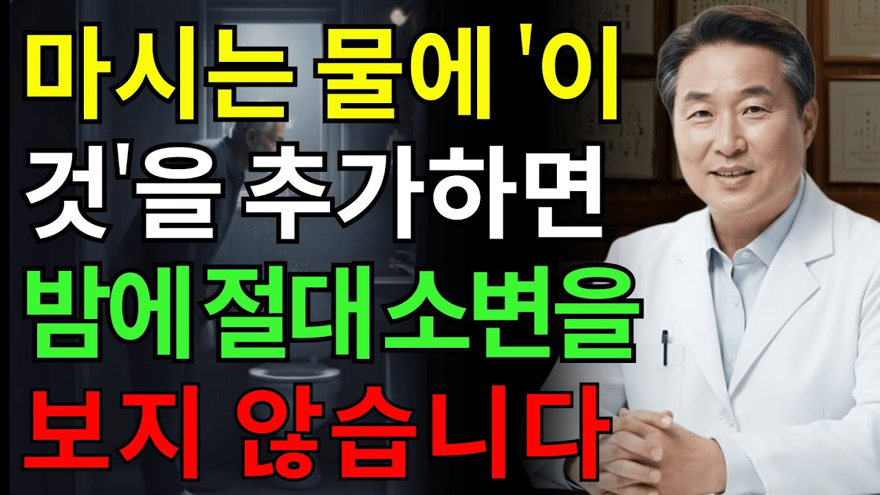비뇨기과 의사: 밤에 깨나요? 물에 이것을 넣으면 즉시 깊은 잠이 옵니다 | 노인 건강 | 장수 비결