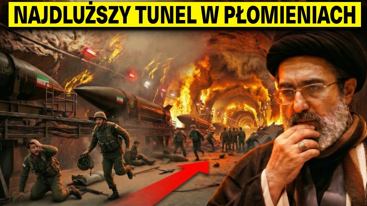 Najdłuższe tunele Iranu w płomieniach! 250 000 irańskich żołnierzy UTKNĘŁO bezradnie!
