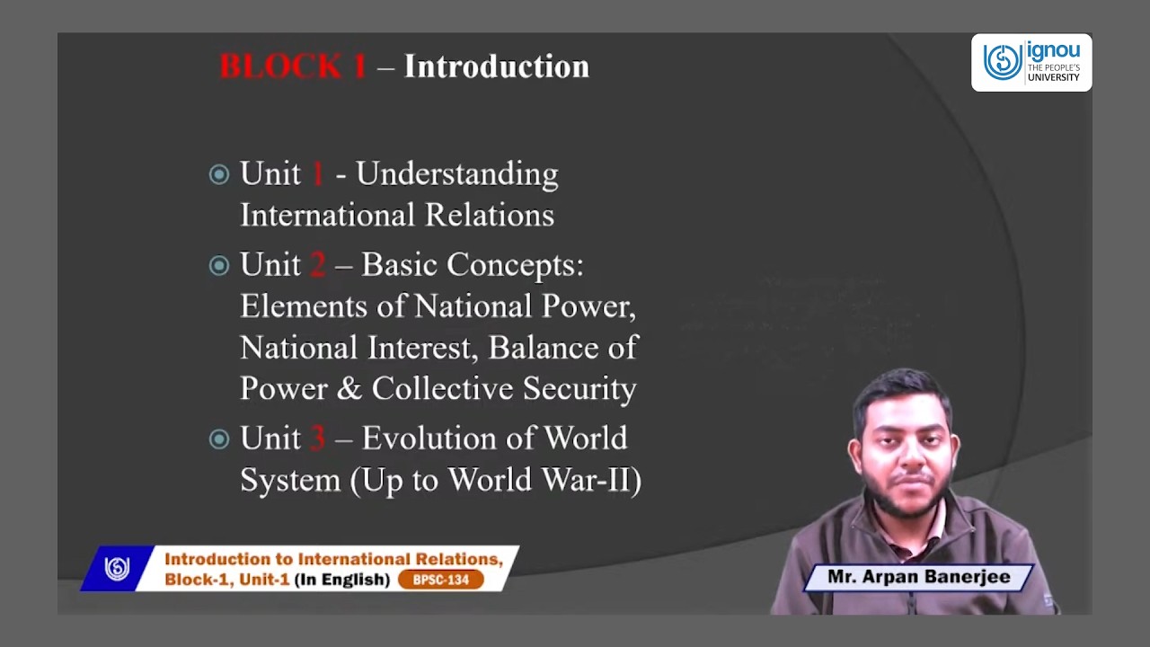Introduction to International Relations