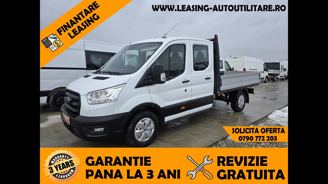 2021 Ford New Transit Doka 7 locuri+Bena / Finanțare Leasing/ Garanție 3 ani - Leasing Autoutilitare