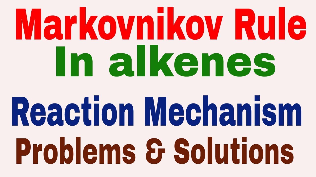 Markovnikov rule || How to find major and minor product || Reaction of HBr with unsymmetrical alkene