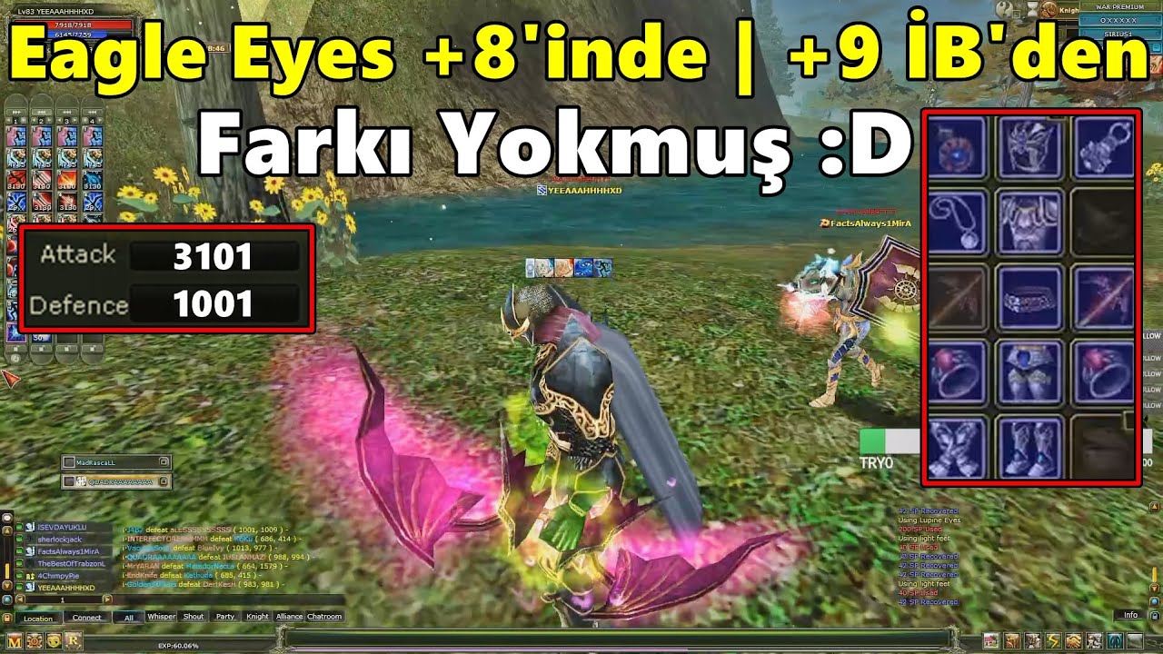 Yeah | +9 İb'yi Satıp | +8 Eagle Eyes İle İlk PK'sını Atıyor | İtem Fena Değilmiş :D | Knight Online