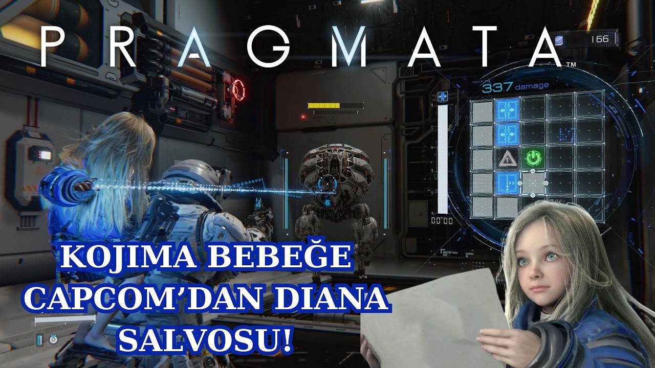 CAPCOM KIZI RAHAT BIRAK BİZİ AYA GÖNDER - Pragmata Sketchbook Demo Gameplay