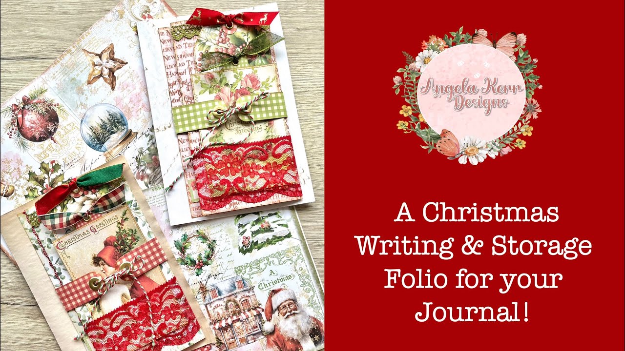 A Christmas Writing and Storage Folio for your Journal Page!