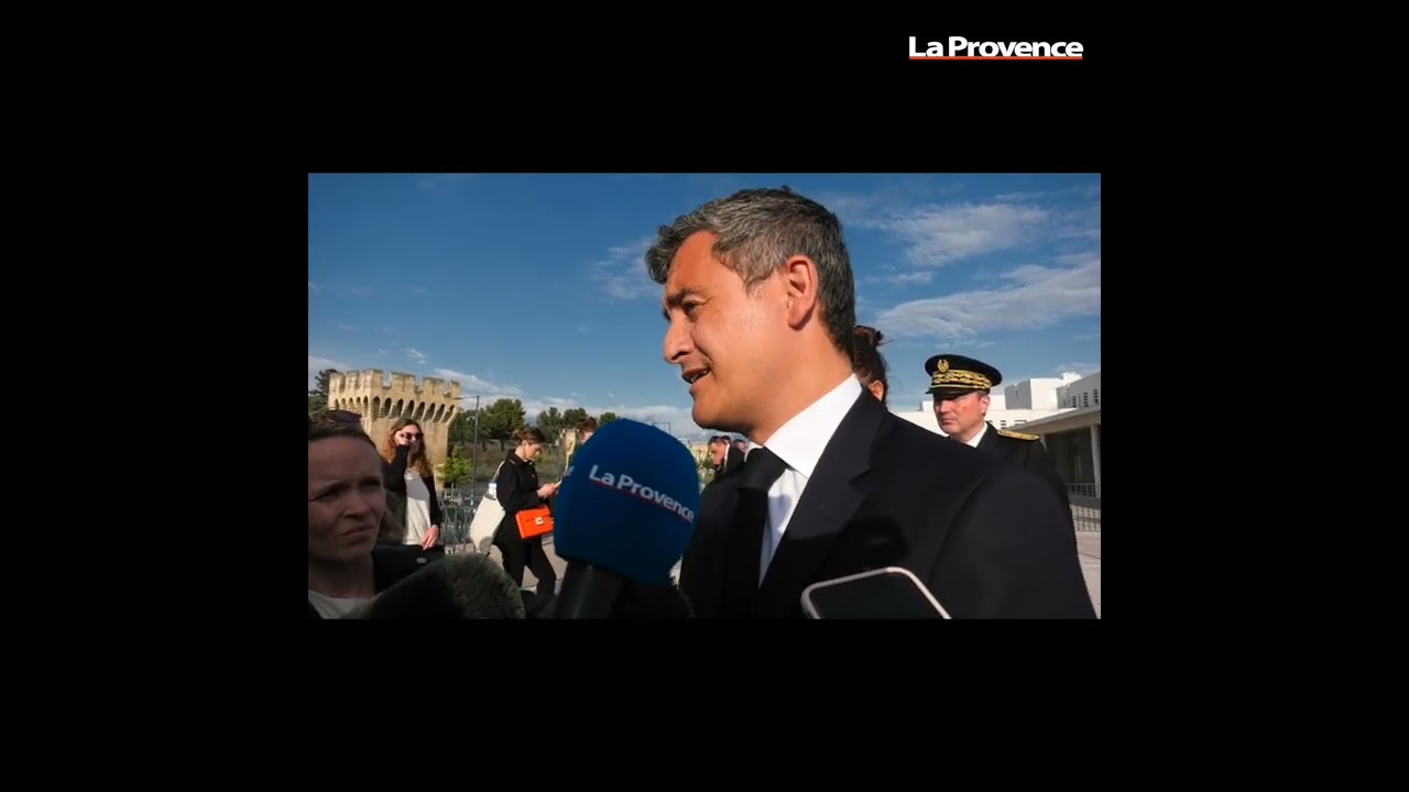 À Avignon, Gérald Darmanin rend hommage au policier Eric Masson