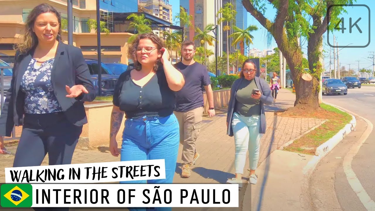 🇧🇷 WALKING IN SÃO JOSÉ DOS CAMPOS  in São Paulo【4K】#brazil #walkingaround #relaxing