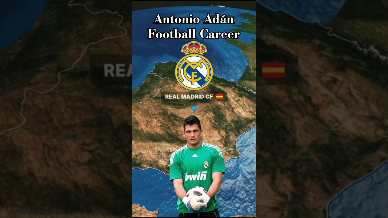 Antonio Ad&aacute;n Football Career #realmadrid #shorts #goalkeeper