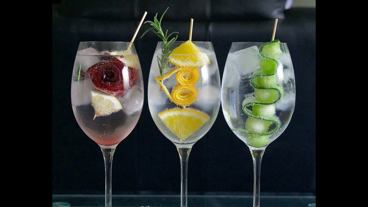 Cocktail skewer garnish tutorial.