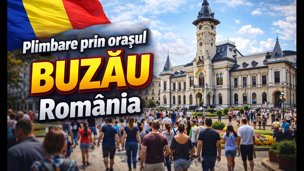 Plimbare prin Centrul orasului BUZAU ROMANIA | Cum arata orasul BUZAU? Buzau - City Center Walk Tour