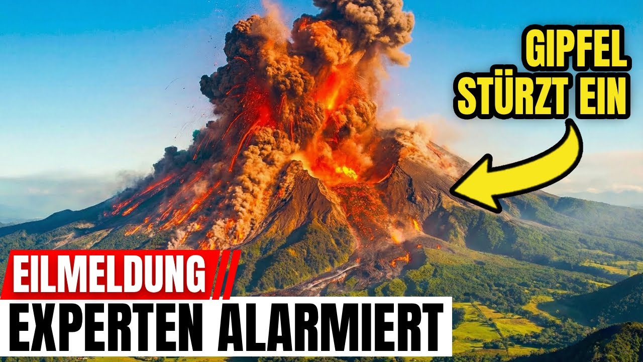 Vor 1 Minute: Ätnas Gipfel stürzt ein – Experten alarmiert