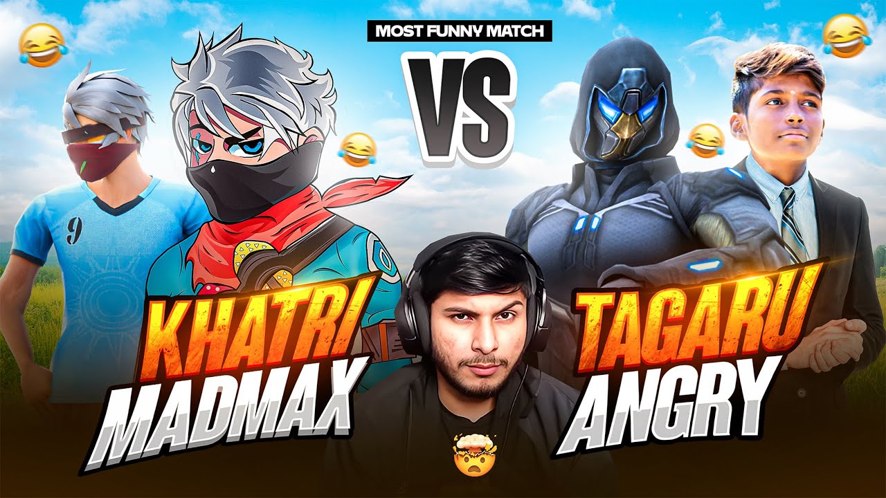 🔥 KHATRI & MADMAX vs TAGARU & ANGRY 😂 | Most Funny 2v2 Match Ever! 🤣🎮 | Must Watch! 💥