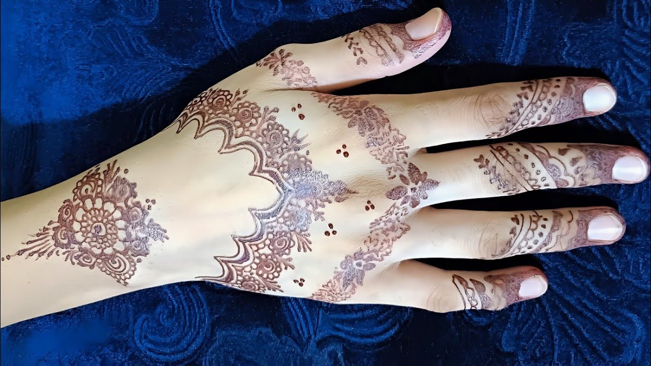 Easy latest bridal mehndi design #mehndi #madismehndistudio