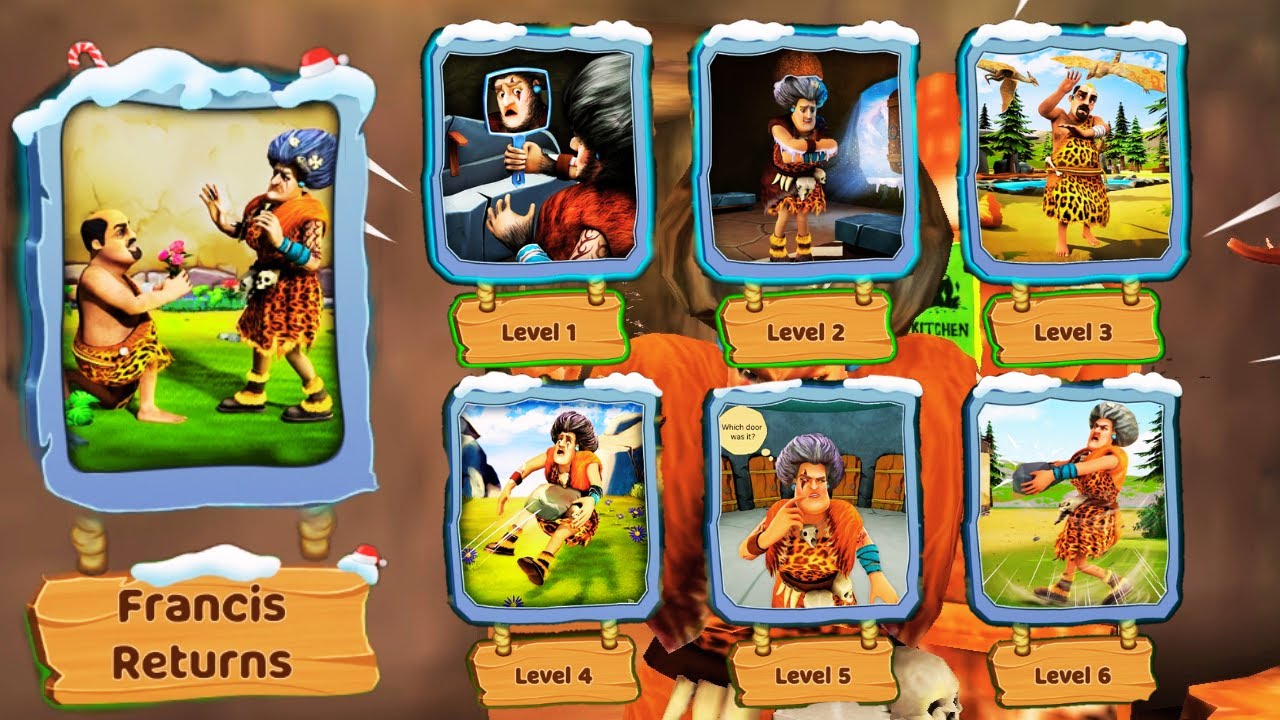 scary teacher 2 stone age chapter 5 all level 1 to 5 (walkthrough)  gameplay #scaryteacherstoneage