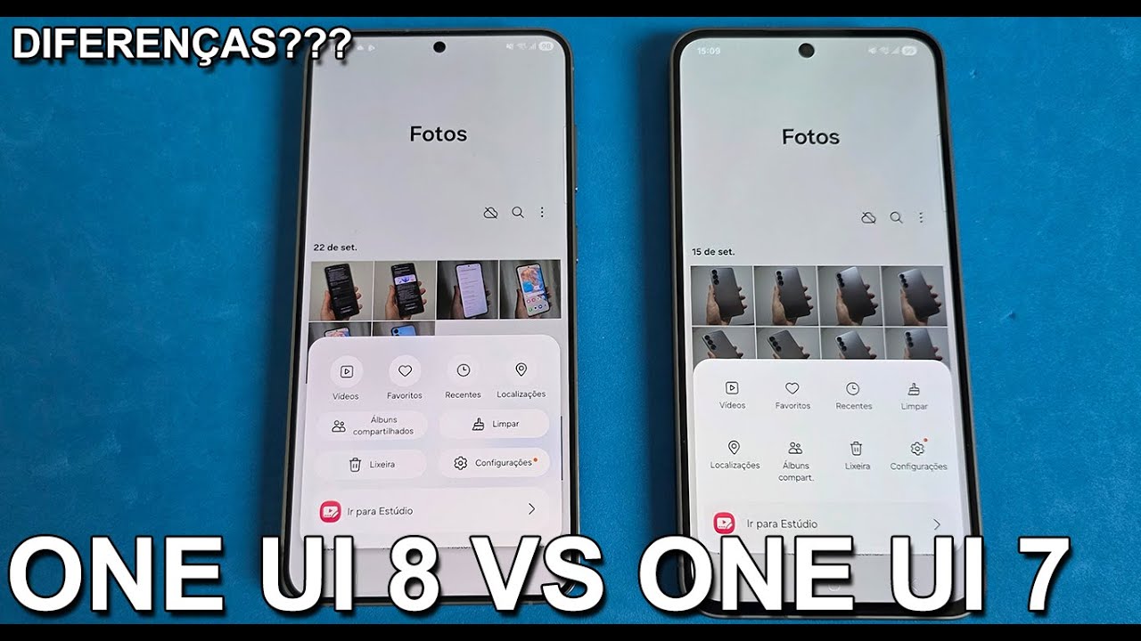 ONE UI 8 VS ONE UI 7 - DIFERENÇAS? O QUE MUDOU?