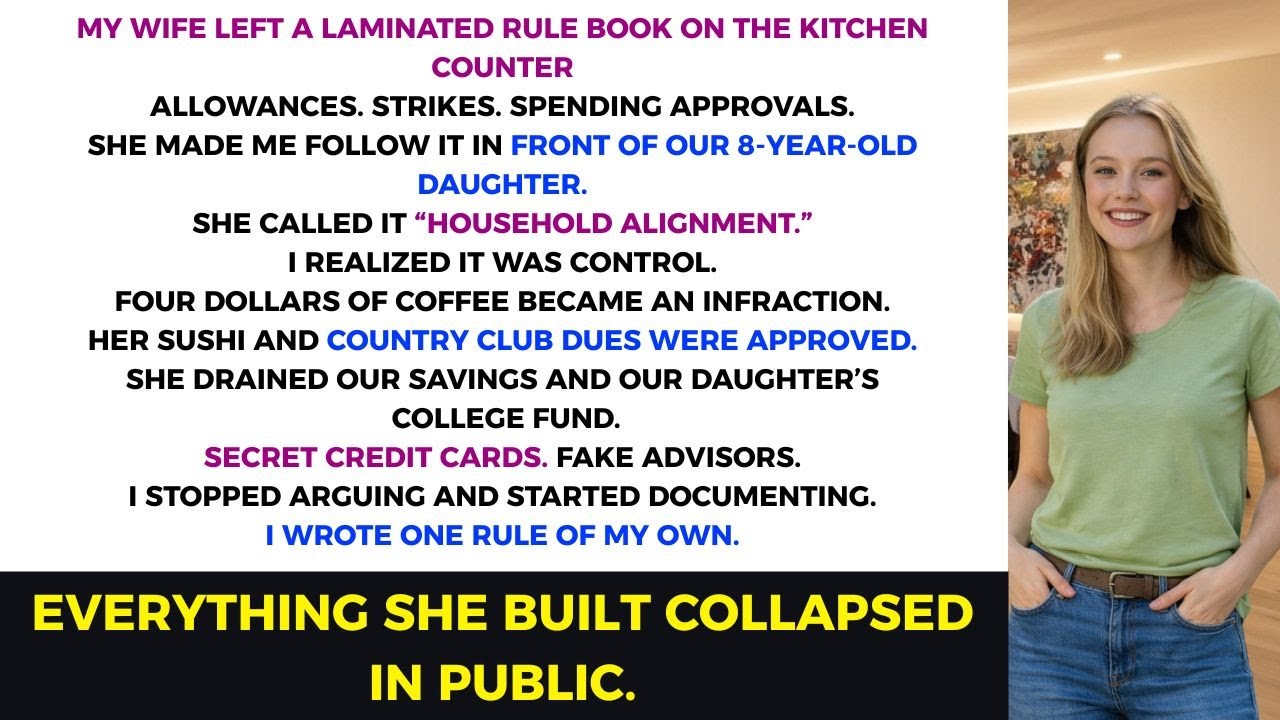 My Wife’s 7 Rules Turned Our Home Dark—Then 1 Fair Rule Exposed Her Financial Betrayal
