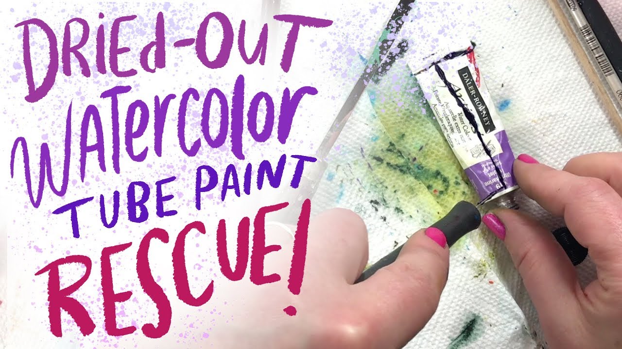 How To Rescue Dried Out Watercolor Tube Paint 4 Ways Kathy Weller Art #watercolorpaint