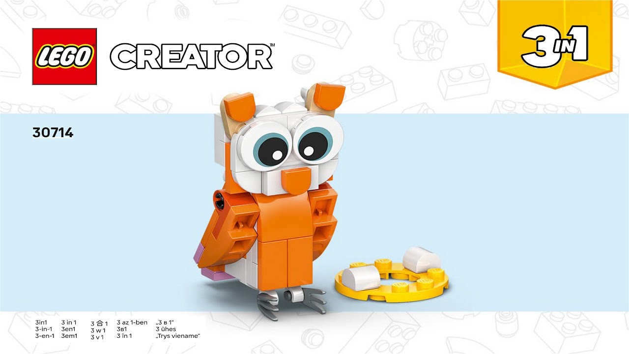 👑 LEGO instructions 👑 Creator 👑 30714 👑 Orange Cat 👑 Book 3 👑