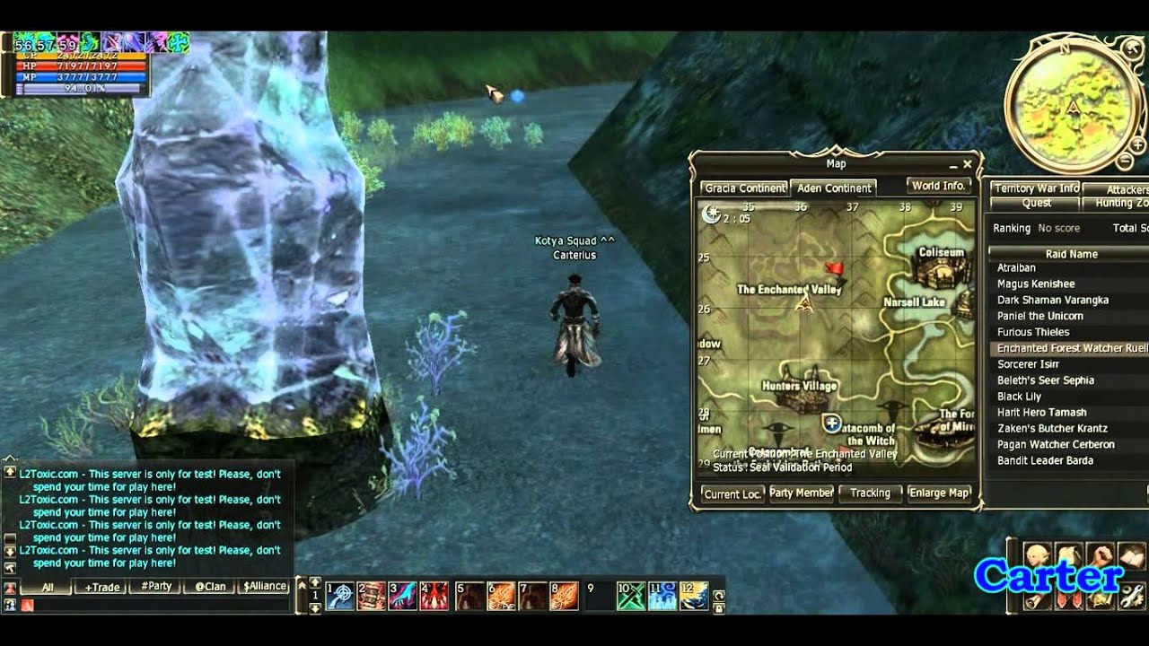 Road to Enchanted Forest Watcher Ruell 55 lvl