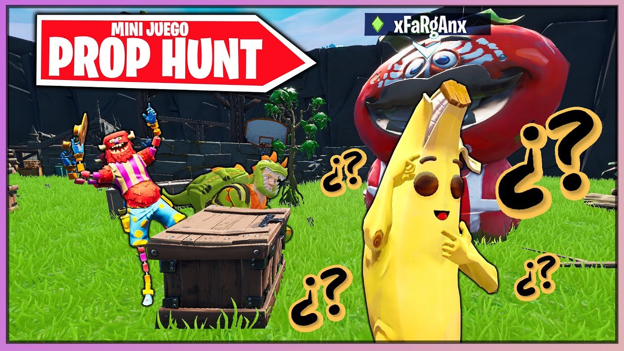 *NUEVO* PROP HUNT EN EL JARDIN (FORTNITE MINIJUEGOS)
