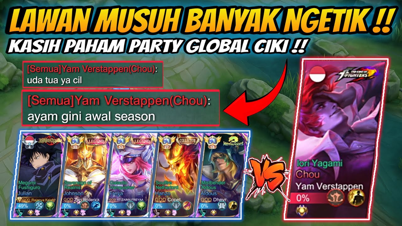 Party Global Ciki Dikatain Ayam !?! Kita Kasih Paham Guys !! 🔥