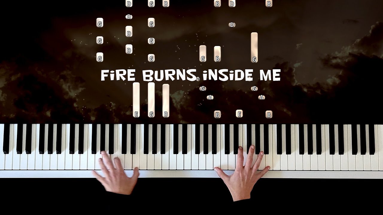 Fire Burns Inside Me Andrea Vanzo Piano Cover Piano Tutorial Instrumental Klavier Relaxing Piano Mus