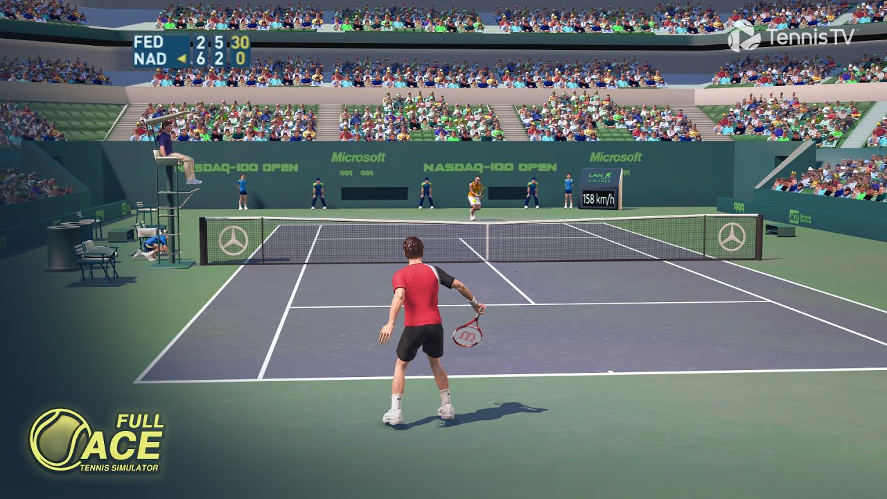 Classic Match - Federer vs Nadal | Full Ace Tennis Simulator Gameplay - Miami 2005
