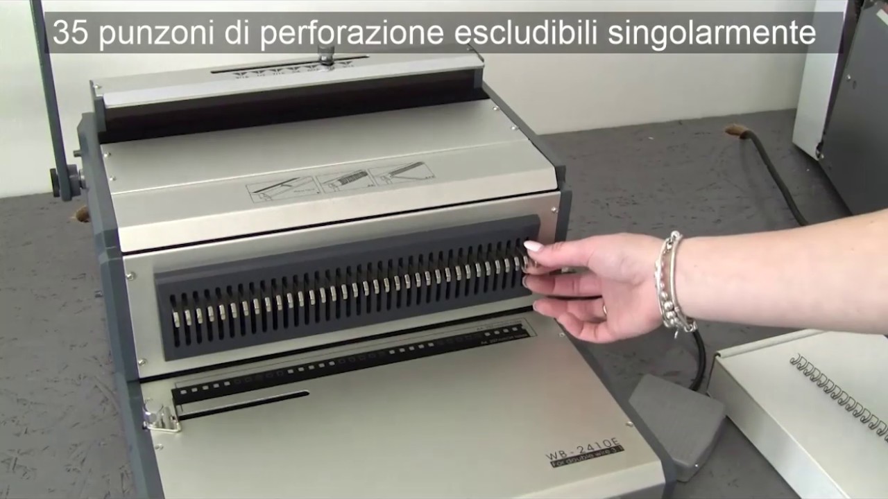 Rilegatrice elettrica mod. YRON EL (www.plastitech.it)