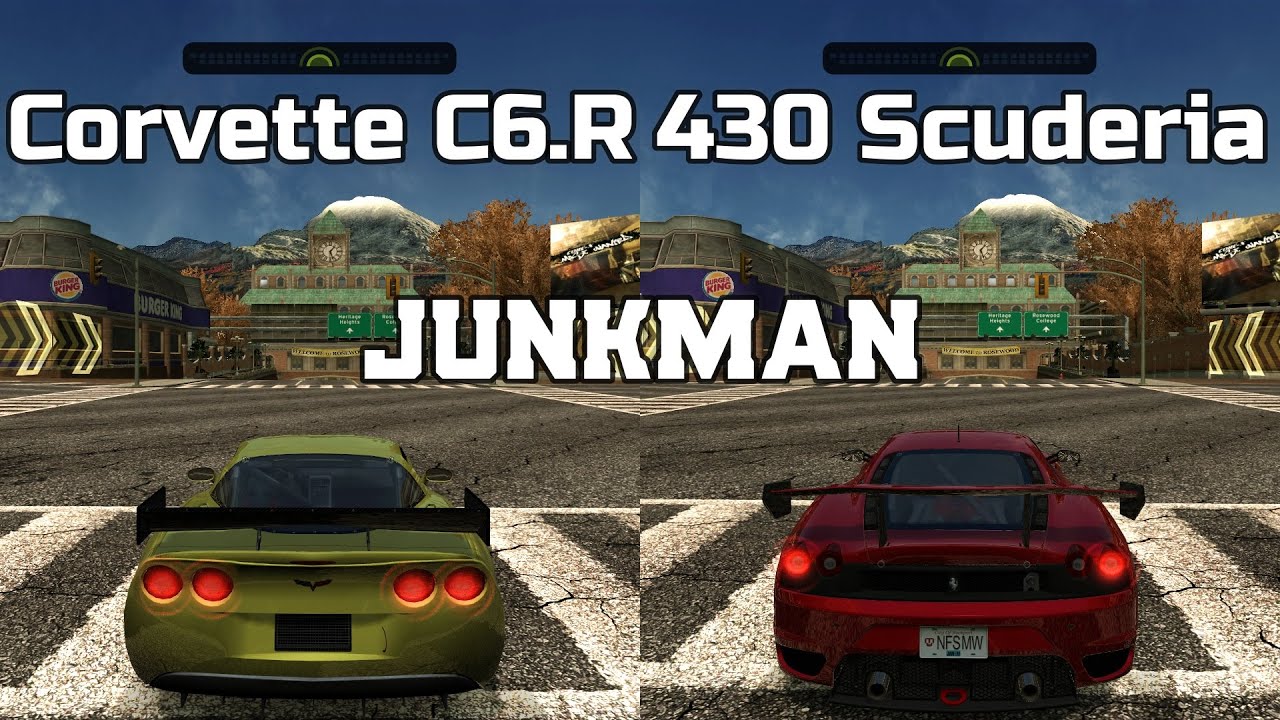 Chevrolet Corvette C6.R vs Ferrari 430 Scuderia - NFS MW Redux V3 - WHICH IS FASTEST ?