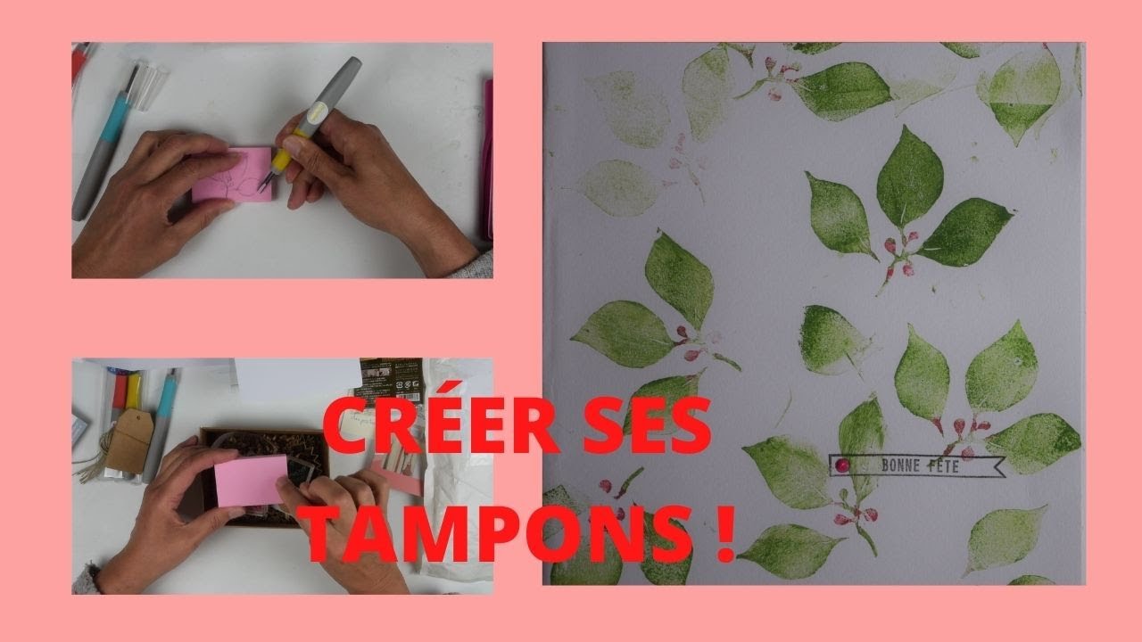 COMMENT CRÉER SES TAMPONS POUR ILLUSTRATIONS, SCRAP, BULLET