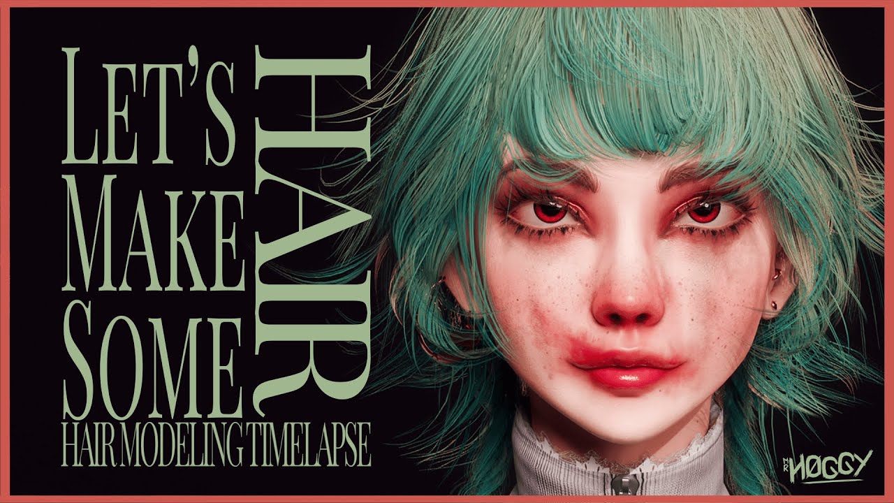 Hair Cards Modeling Timelapse - Let's Make Some Hair!