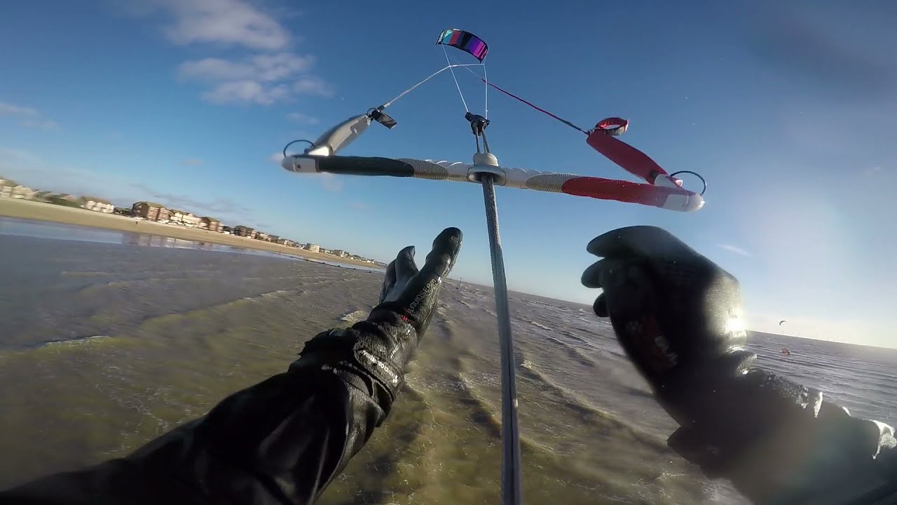 KiteBoarding POV Clacton on sea Uk