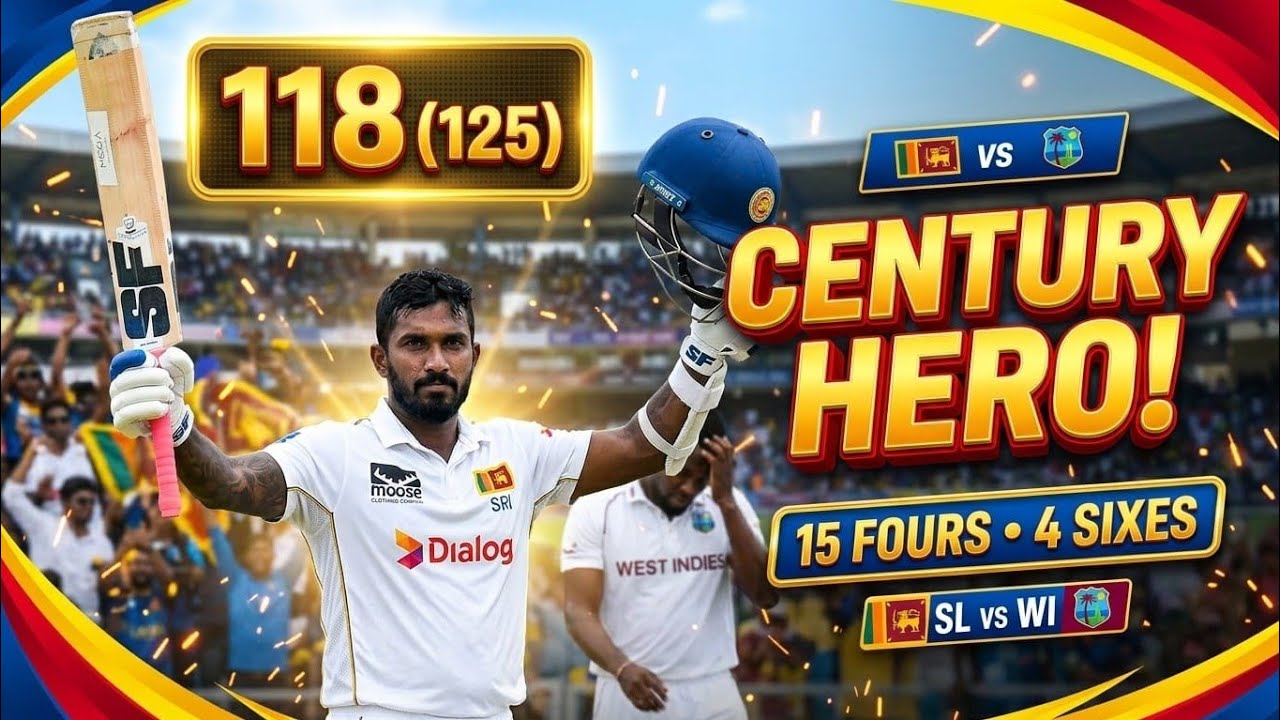 🇱🇰 Lahiru Udara's Stunning 118! 💯 Century Powers Sri Lanka vs West Indies | 2nd Test Day 1🔥#cricket