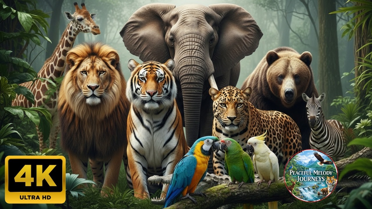 Amazon Rainforest From Above 4K | Breathtaking Wildlife, Rivers & Jungle | Most Relaxing Aerial Film