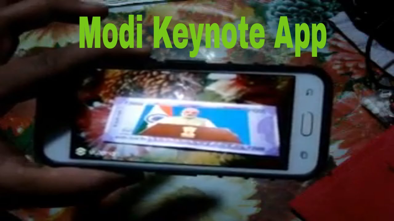 Modi Keynote App - Scan 2000 & 500 notes