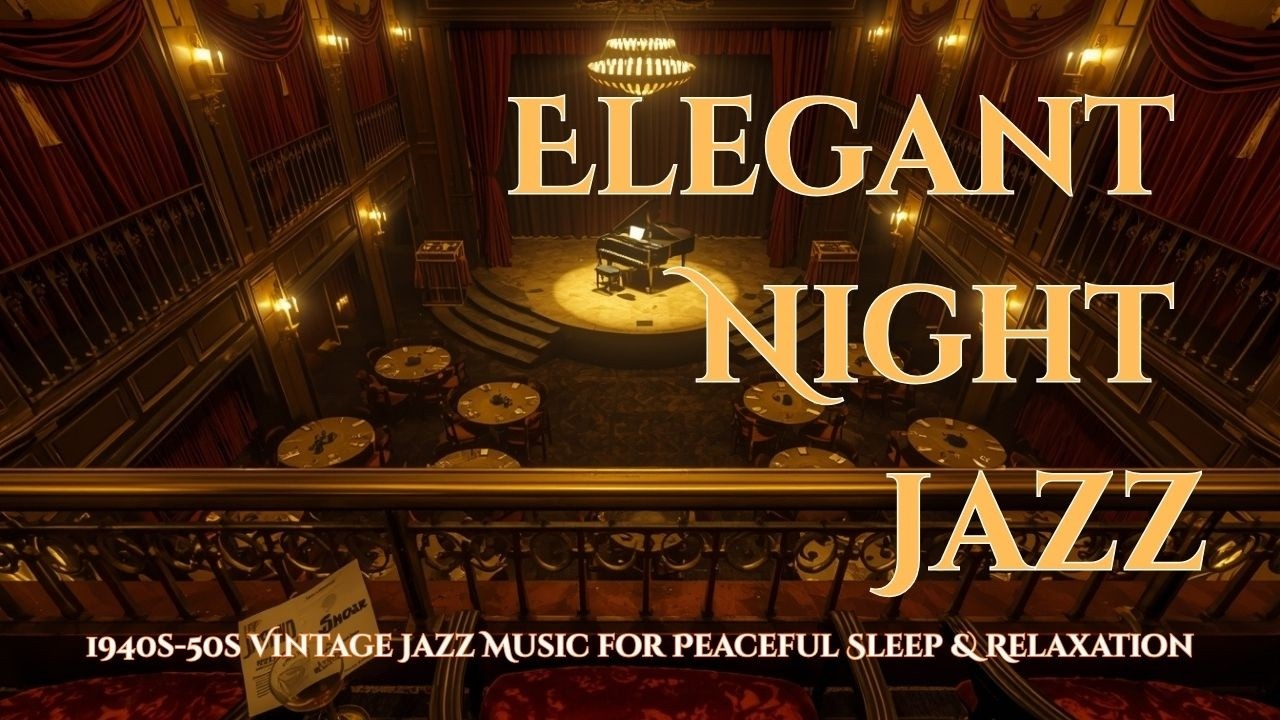 Elegant Night Jazz ☕ 1940s 50s Vintage Jazz Music for Peaceful Sleep & Relaxation  |  2 Hours