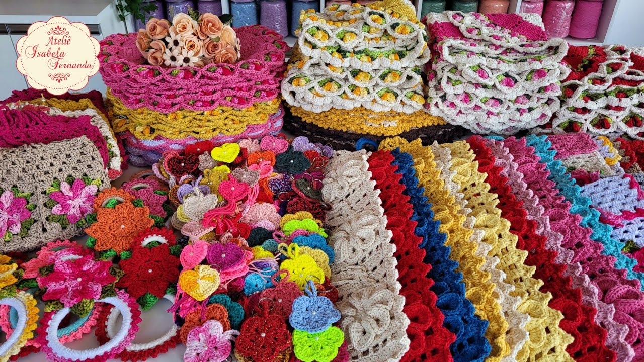 💥 Fiz 318 Peças em Crochê 😍 Encomenda Gigante Parte 2/2