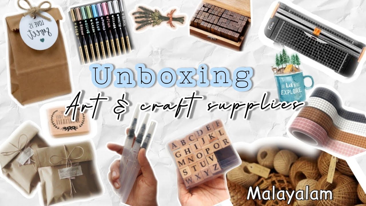 Unboxing craft supplies | Art and craft supplies with price | Artcity online store |  Malayalam