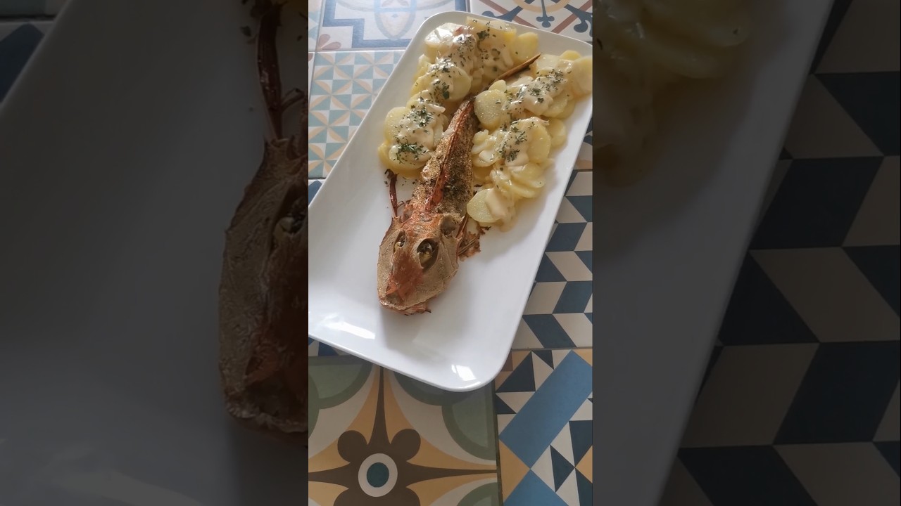 Grondin rouge au four. #recette Red Grondin in the oven. #recipe #food #reels #poisson  #cuisine