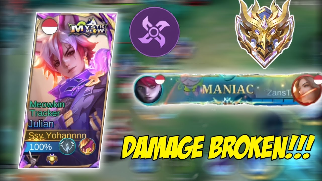 JULIAN EMBLEM ASSASIN VERY BROKEN💀🔥 ~Mobile Legends