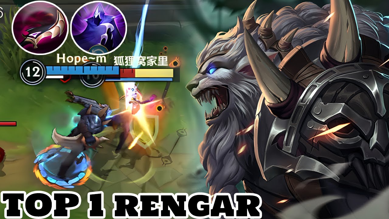 Wild Rift Rengar - Top 1 Rengar Gameplay Rank Season 12