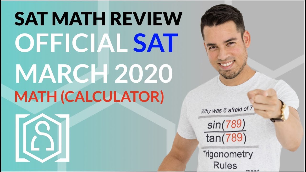Official SAT March 2020 Calculator Math Section