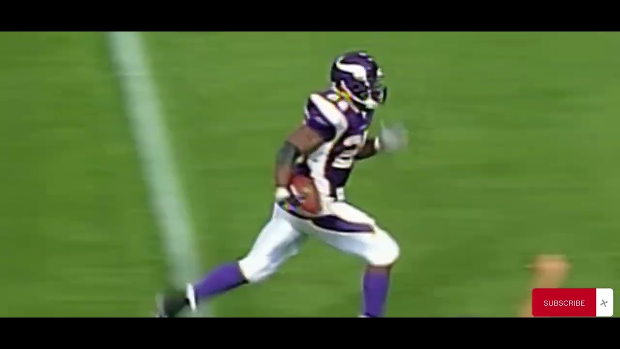 Adrian Peterson's first NFL touchdown was insane!!! What a fantastic way to make the catch and score